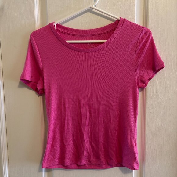 Mini Rib Cropped T-shirt - Picture 2 of 4